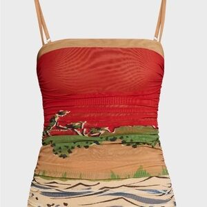 SIR the label Artistic Red and Green Camisole